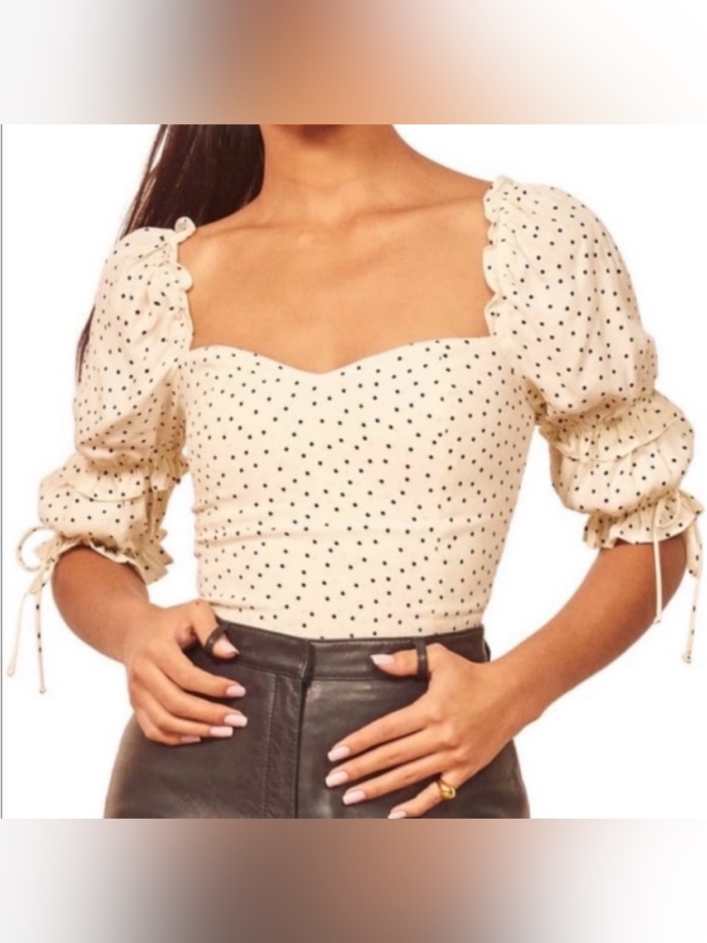 Reformation Cream Nina top 4